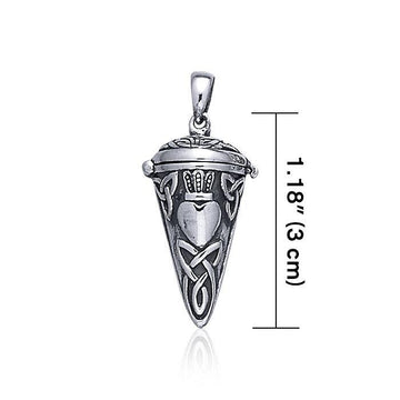 Celtic Knot Claddagh Pendulum Pendant TP2855 - Jewelry